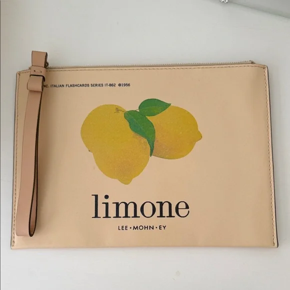 Kate Spade Lemon Beige Wristlet Clutch Bag - Picture 1 of 5